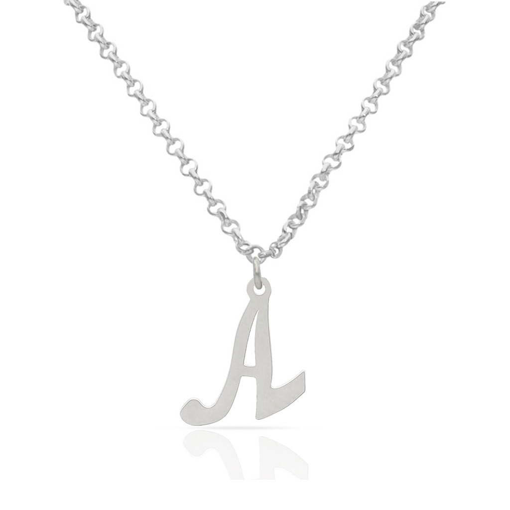 GARGANTILLA PLATA 925MM  LETRA INGLESA