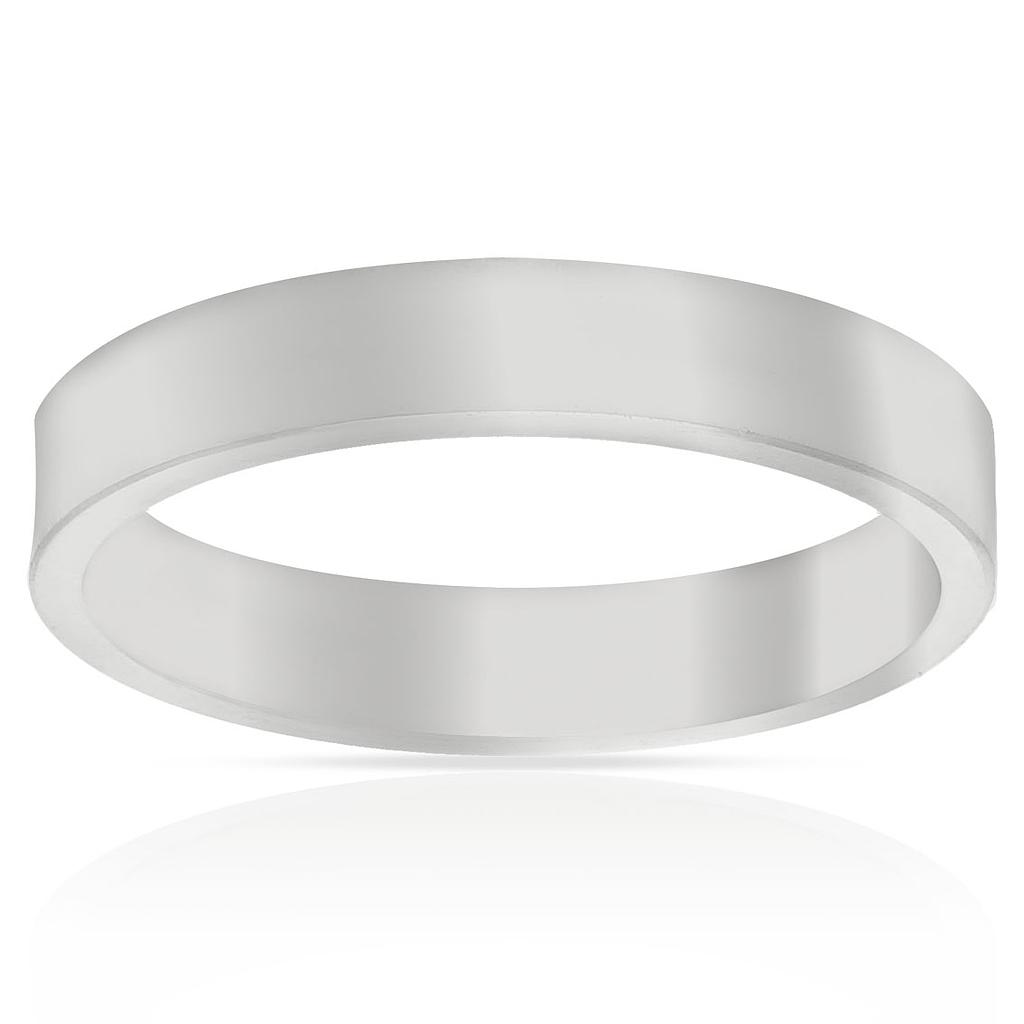 ALIANZA PLATA 925MM CANTO RECTO - 4MM