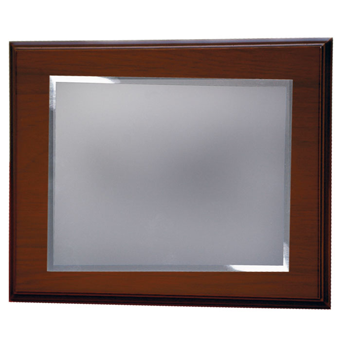 PLACA HOMENAJE ALUMINIO 26X21CM - 20X15CM