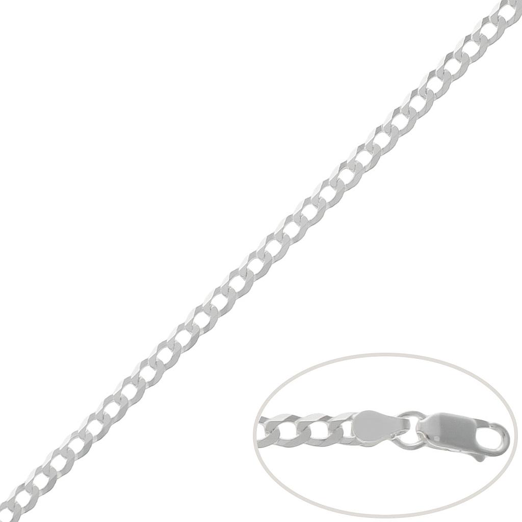 CADENA PLATA 925MM BARBADA - 3.50MM