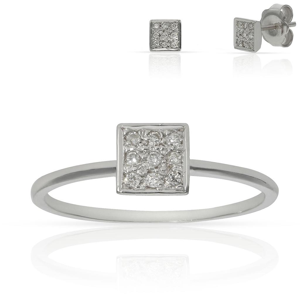 SORTIJA ORO BLANCO 18KL DIAMANTES