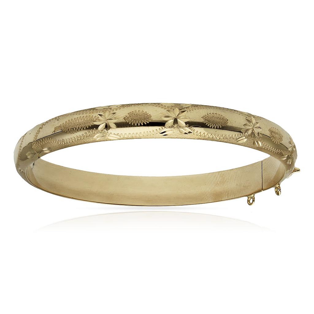 CAÑA ORO 18KL TALLADA ESTRELLA - 8MM