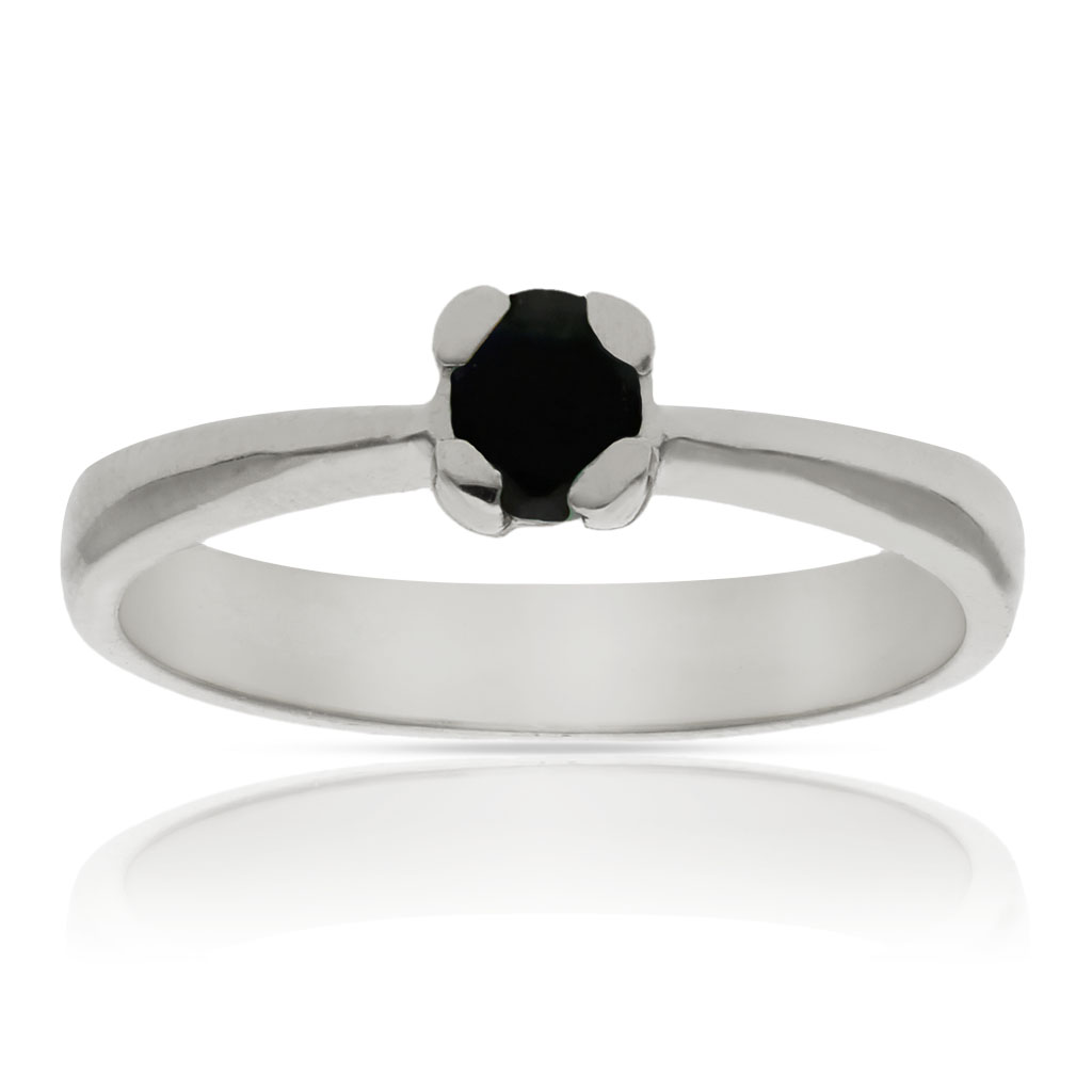 SORTIJA ORO BLANCO 18KL ZAFIRO FINO