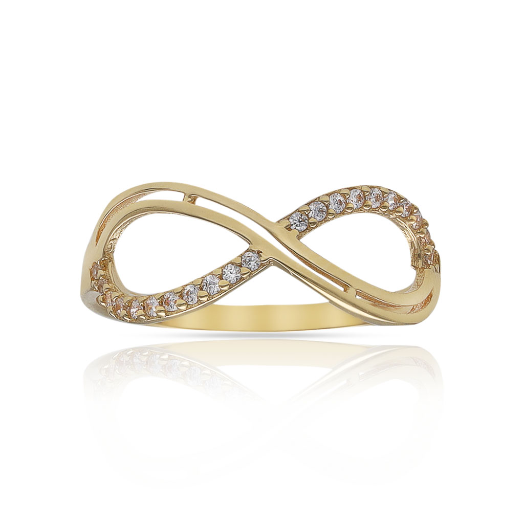 SORTIJA ORO 18KL INFINITO CIRCONITAS