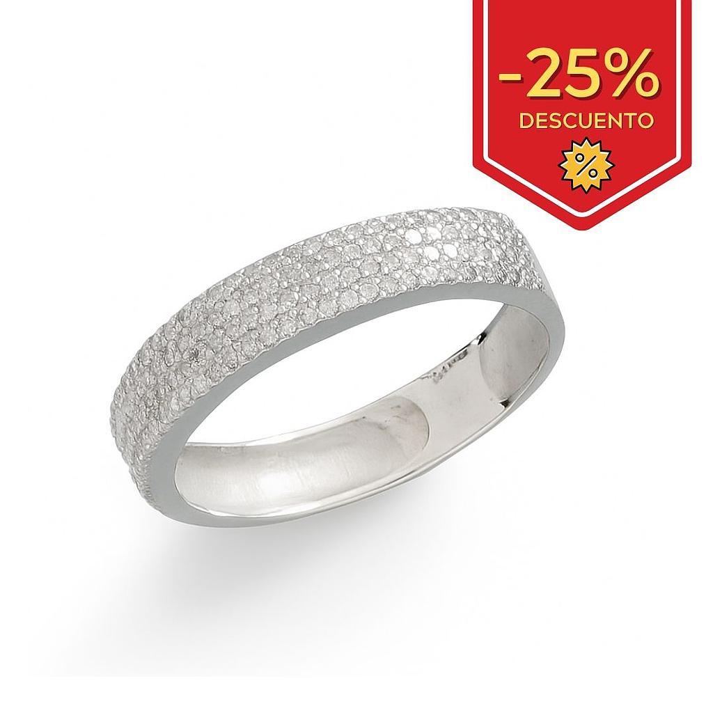 SORTIJA ORO BLANCO 18KL DIAMANTES