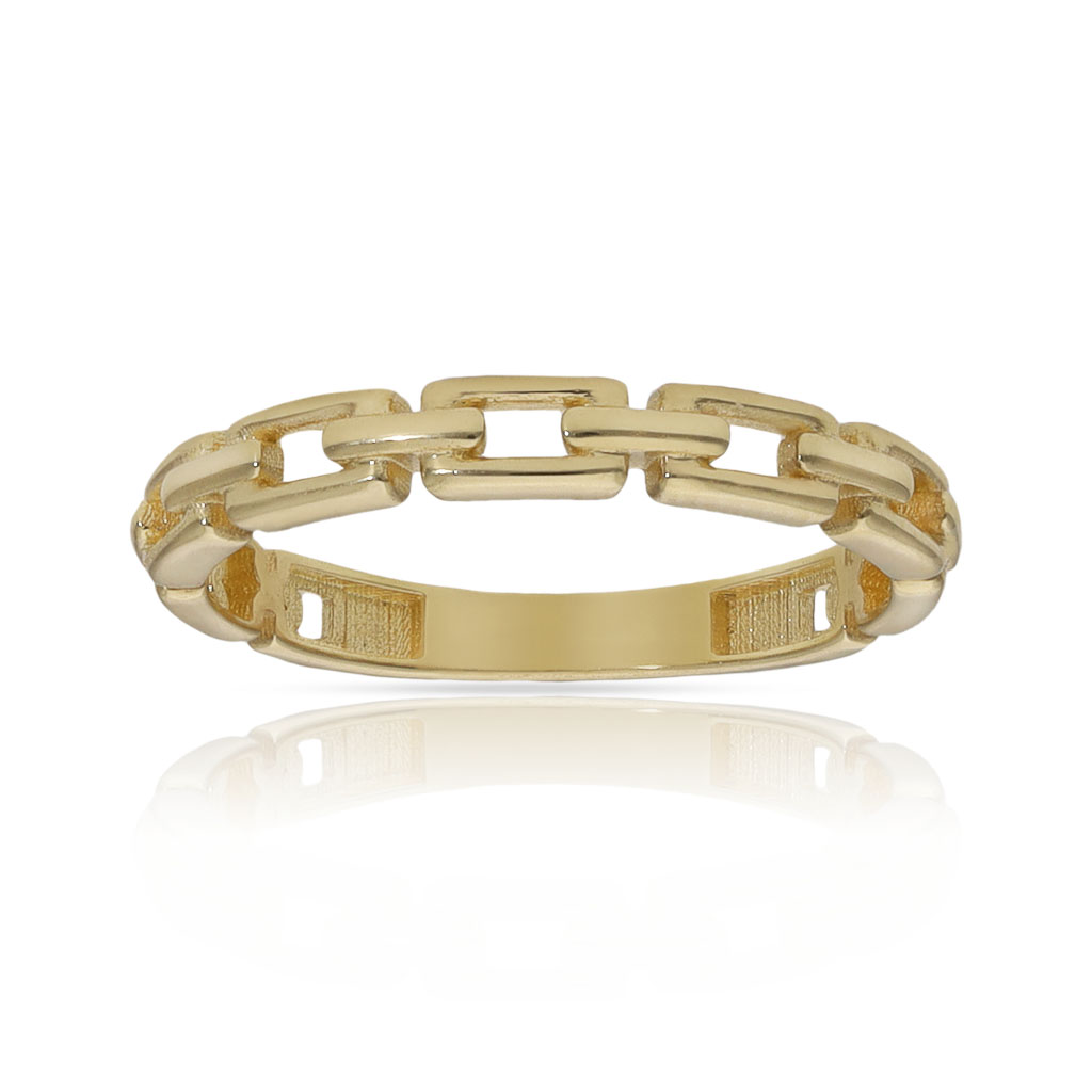 SORTIJA ORO 18KL ESLABONES