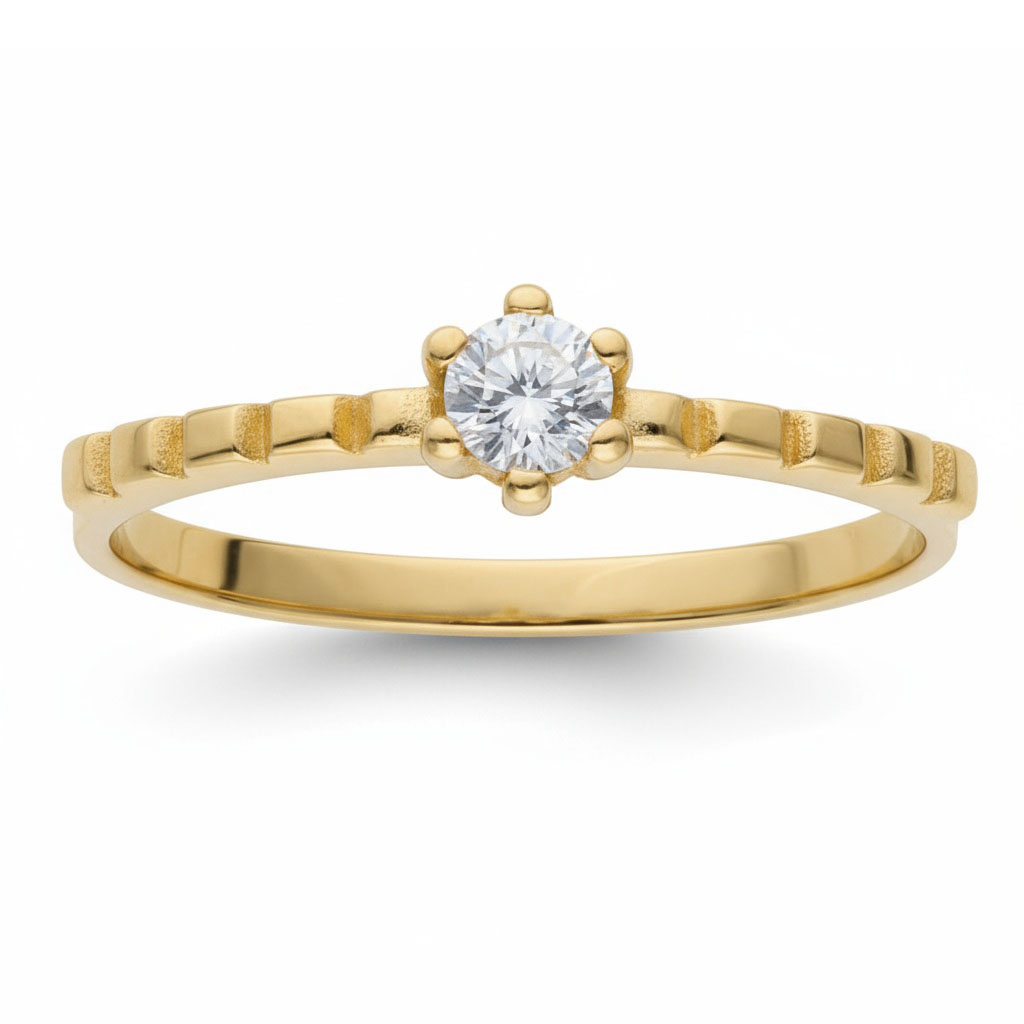 SORTIJA ORO 18KL CIRCONITA