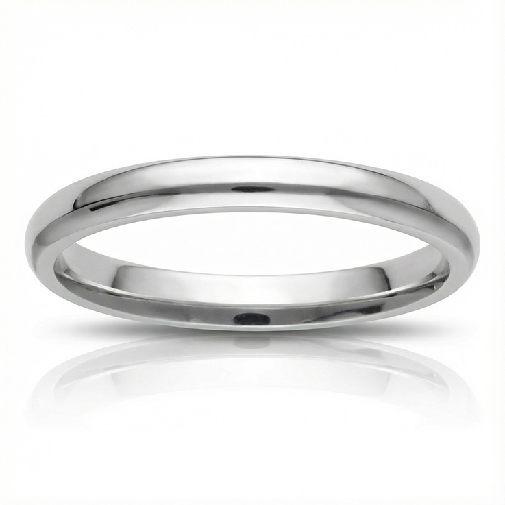 ALIANZA PLATA 925MM MEDIA CAÑA - 2.50MM