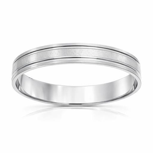 ALIANZA ORO BLANCO 18KL - 3.50MM