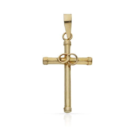 [C101A] CRUZ ORO 18KL - 14X24MM