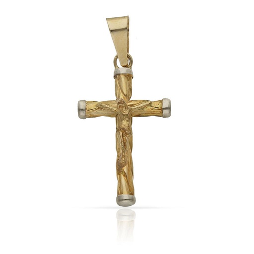 [C2521F] CRUZ ORO 18KL CRISTO - 16X27MM