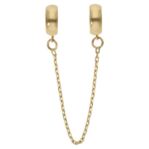 [CH30] STOPPERS + CADENA DE SEGURIDAD ORO 18KL 