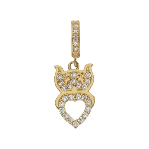[CH33] CHARMS COLGANTE ORO 18KL BUHO