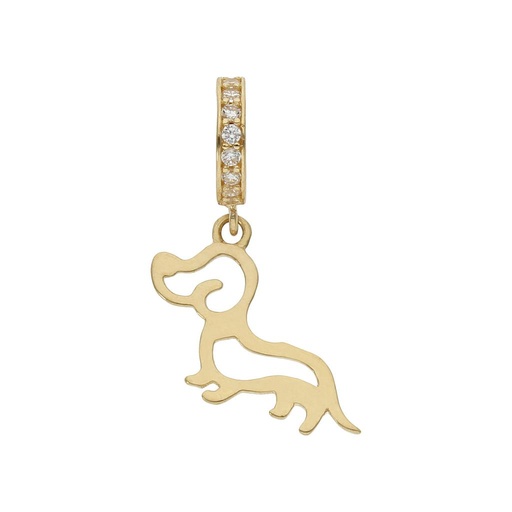 [CH38] CHARMS COLGANTE ORO 18KL PERRO
