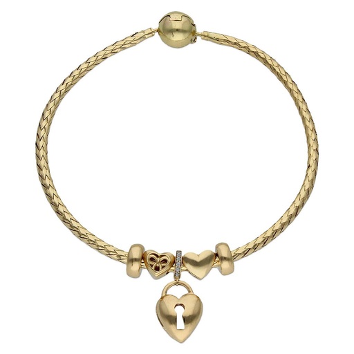 [CH76] PULSERA ORO 18 KL FLEXIBLE - LOVE