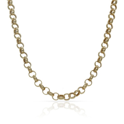 COLLAR ORO 18KL ROLOT HUECO - 4MM