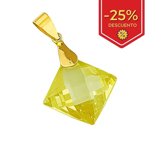 [G248] COLGANTE EN ORO DE 18KL PERIDOT