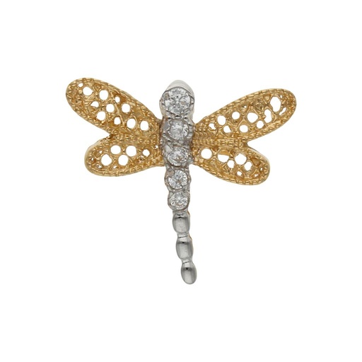 [G511] COLGANTE ORO 18KL LIBELULA - 15X14MM