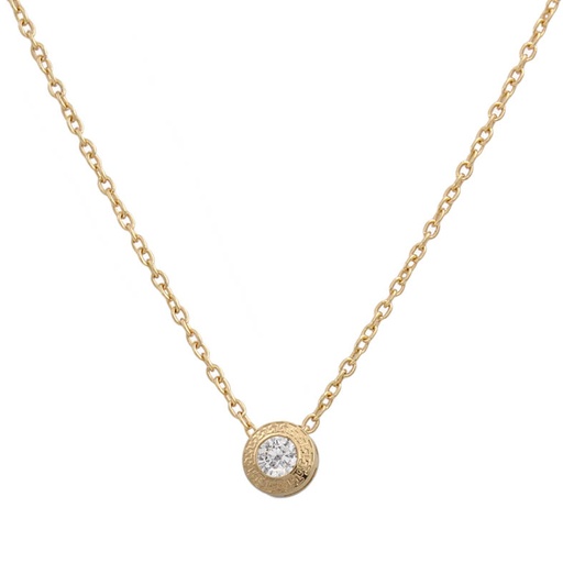 [G648] GARGANTILLA ORO 18KL CHATON - 5MM 