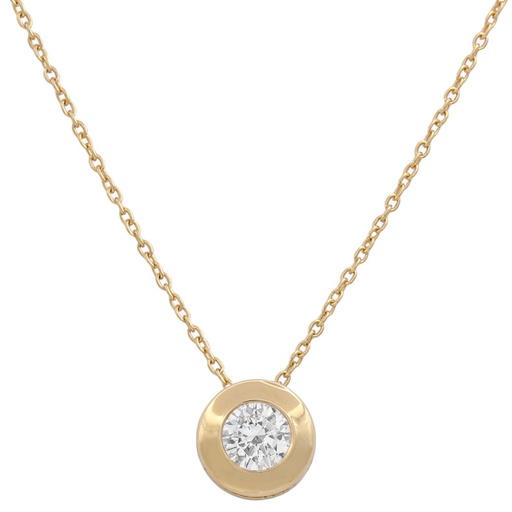 [G649] GARGANTILLA ORO 18KL CHATON - 9MM 