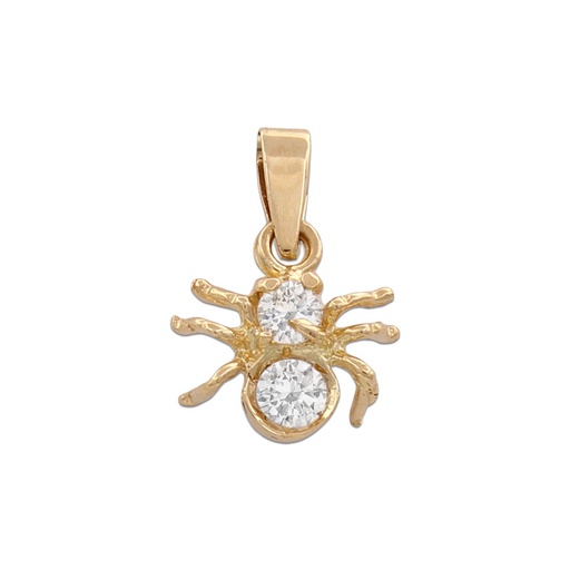 [G757] COLGANTE ORO 18KL ARAÑA CIRCONITAS
