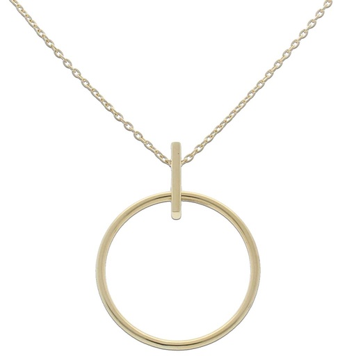 [G851] GARGANTILLA ORO 18KL CIRCULO