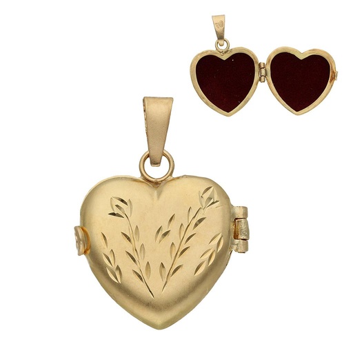 [G873] GUARDAPELO ORO 18KL  CORAZON - 23X24MM