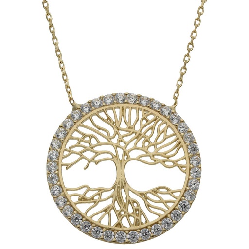 [G923] GARGANTILLA ORO 18KL ARBOL DE LA VIDA - 20MM