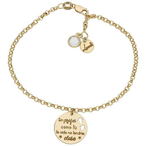 [HT116] PULSERA MI HISTORIA ORO 18KL PROFE