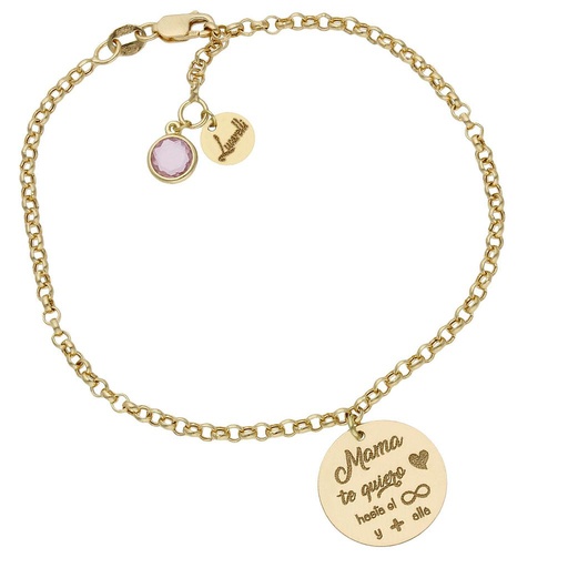 [HT129] PULSERA MI HISTORIA ORO 18KL INFINITO