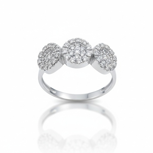 SORTIJA ORO BLANCO 18KL DIAMANTES