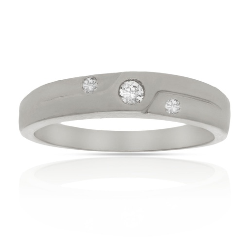 SORTIJA ORO BLANCO 18KL DIAMANTES