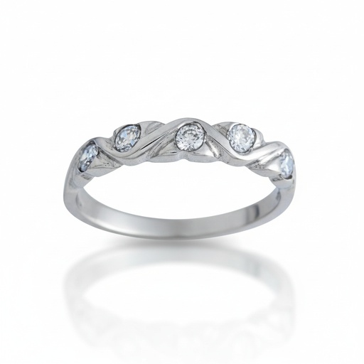 SORTIJA ORO BLANCO 18KL DIAMANTES