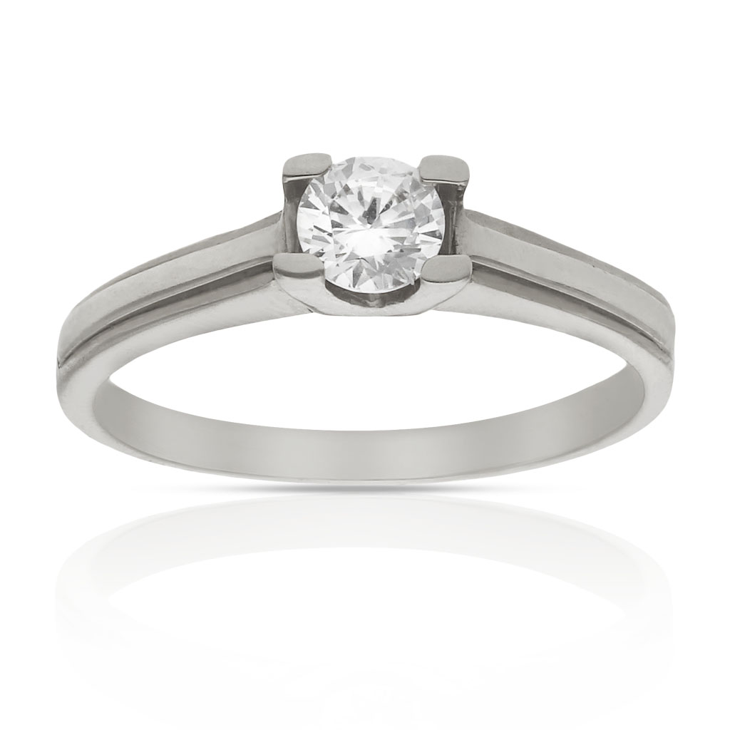 SORTIJA ORO BLANCO 18KL DIAMANTE