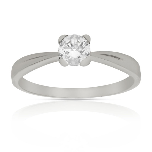 SORTIJA ORO BLANCO 18KL DIAMANTE