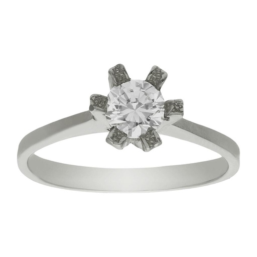 SORTIJA ORO BLANCO 18KL DIAMANTE