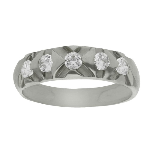 SORTIJA ORO BLANCO 18KL DIAMANTES