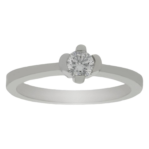 SORTIJA ORO BLANCO 18KL DIAMANTE