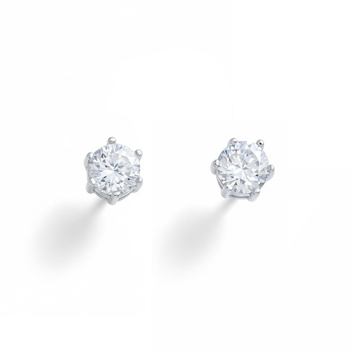 [LCR431B] PENDIENTES ORO BLANCO 18KL DIAMANTES