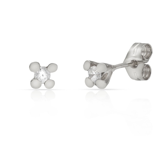 [LCR440B] PENDIENTES ORO BLANCO 18KL DIAMANTES