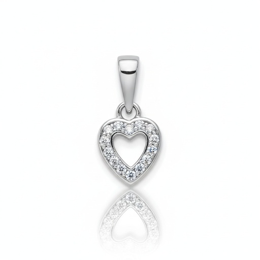 [LCR504B] COLGANTE ORO BLANCO 18KL DIAMANTES