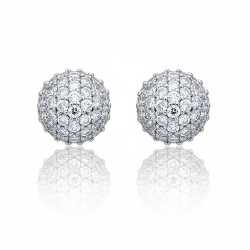 [LCR658BP] PENDIENTES ORO BLANCO 18KL DIAMANTES