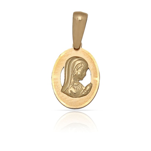 [M528] MEDALLA  ORO 18KL V. NIÑA - 10X14MM