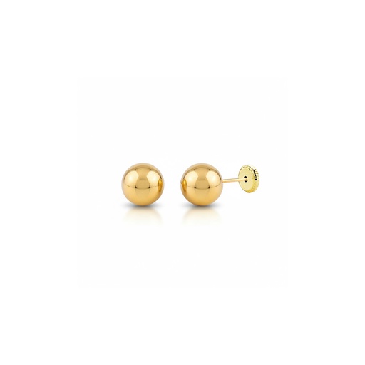 [P101] PENDIENTES ORO 18KL BOLA 3MM