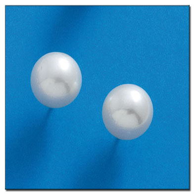 [P1197] PENDIENTES ORO 18KL P. AUSTRALIANA 10 MM