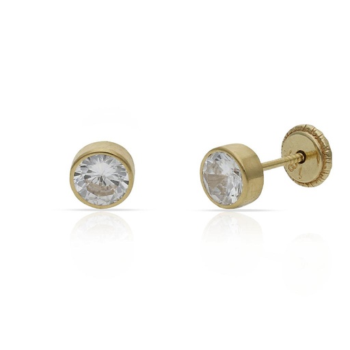 [P203] PENDIENTES ORO 18KL REDONDOS
