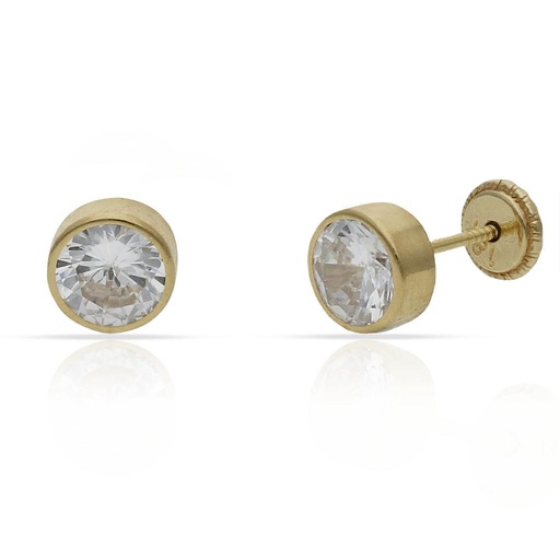 [P204] PENDIENTES ORO 18KL REDONDOS