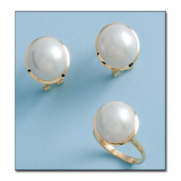 [P22] PENDIENTES ORO 18KL PERLAS JAPONESAS