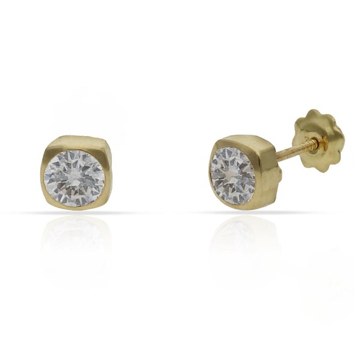 [P226] PENDIENTES ORO 18KL CUADRADOS