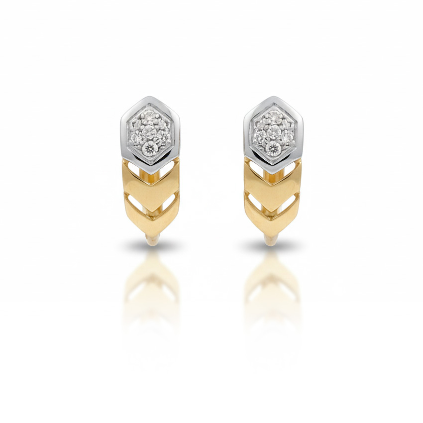 PENDIENTES ORO 18KL CIRCONITAS